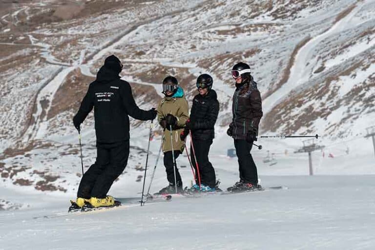 Clases de esquí familiar